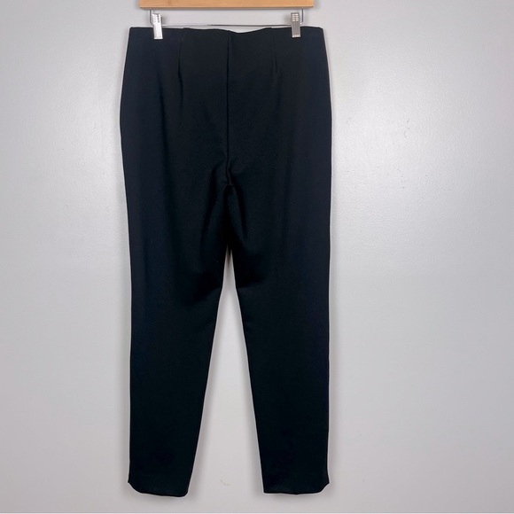 Chico’s black Juliet Ponte Trim Detail pullon Ankle Pants, size 8. - Picture 3 of 10